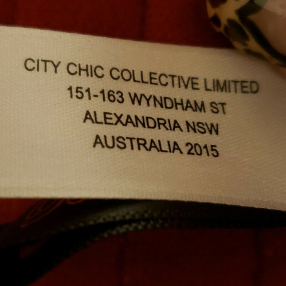 City Chic Clementine Lace Garter Belt in Red XS/14 - Picture 11 of 12